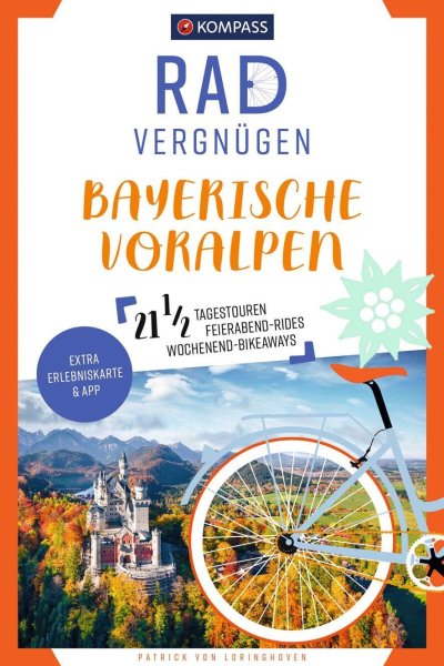 Buchcover: KOMPASS Radvergnügen Bayerische Voralpen