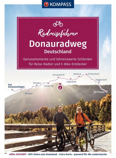 Buchcover: KOMPASS Radreiseführer Donauradweg Deutschland Buchcover: KOMPASS Radreiseführer Donauradweg Deutschland