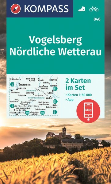 Buchcover: KOMPASS Wanderkarten-Set Vogelsberg, Nördliche Wetterau (2 Karten) 1:50.000