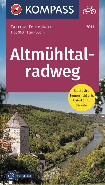 Buchcover: KOMPASS Fahrrad-Tourenkarte Altmühltalradweg 1:50.000/LZ 2023-2027 Buchcover: KOMPASS Fahrrad-Tourenkarte Altmühltalradweg 1:50.000/LZ 2023-2027