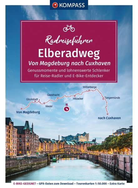 Buchcover: KOMPASS Radreiseführer Elberadweg, Von Magdeburg nach Cuxhaven Buchcover: KOMPASS Radreiseführer Elberadweg, Von Magdeburg nach Cuxhaven