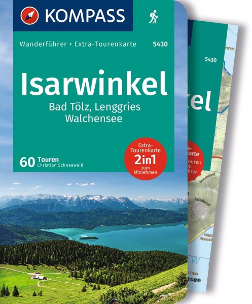 Buchcover: KOMPASS Wanderführer Isarwinkel, Bad Tölz, Lenggries, Walchensee, 60 Touren mit Extra-Tourenkarte Buchcover: KOMPASS Wanderführer Isarwinkel, Bad Tölz, Lenggries, Walchensee, 60 Touren mit Extra-Tourenkarte