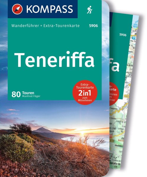 Buchcover: KOMPASS Wanderführer Teneriffa, 80 Touren mit Extra-Tourenkarte