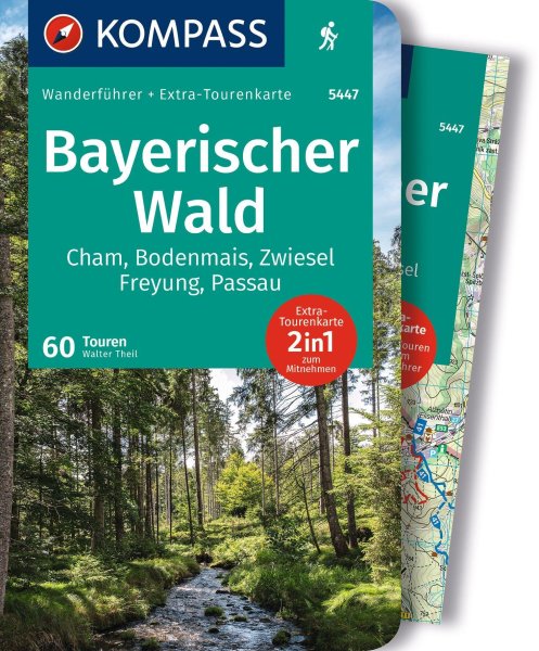 Buchcover: KOMPASS Wanderführer Bayerischer Wald, Cham, Bodenmais, Zwiesel, Freyung, Passau, 60 Touren mit Extra-Tourenkarte Buchcover: KOMPASS Wanderführer Bayerischer Wald, Cham, Bodenmais, Zwiesel, Freyung, Passau, 60 Touren mit Extra-Tourenkarte