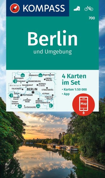 Buchcover: KOMPASS Wanderkarten-Set 700 Berlin und Umgebung (4 Karten) 1:50.000 Buchcover: KOMPASS Wanderkarten-Set 700 Berlin und Umgebung (4 Karten) 1:50.000