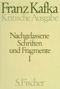 Buchcover: Nachgelassene Schriften und Fragmente I. Kritische Ausgabe
