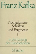 Buchcover: Nachgelassene Schriften und Fragmente I