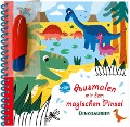 Buchcover: Ausmalen mit dem magischen Pinsel. Dinosaurier