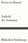 Buchcover: Entwurf einer neuen Ästhetik der Tonkunst