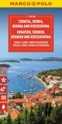 Buchcover: MARCO POLO Reisekarte Kroatien, Serbien, Bosnien und Herzegowina 1:650.000