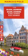 Buchcover: MARCO POLO Reisekarte Belgien, Luxemburg 1:250.000