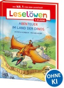Buchcover: Leselöwen 1. Klasse - Abenteuer im Land der Dinos (Großbuchstabenausgabe)