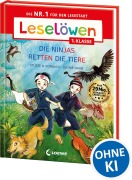 Buchcover: Leselöwen 1. Klasse - Die Ninjas retten die Tiere (Großbuchstabenausgabe)