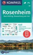 Buchcover: KOMPASS Wanderkarte 181 Rosenheim, Bad Aibling, Wasserburg am Inn 1:50.000