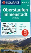 Buchcover: KOMPASS Wanderkarte 02 Oberstaufen, Immenstadt im Allgäu 1:25.000