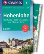Buchcover: KOMPASS Wanderführer Hohenlohe, Mainhardter Wald, Löwensteiner und Ellwanger Berge, 55 Touren mit Extra-Tourenkarte
