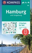 Buchcover: KOMPASS Wanderkarten-Set 725 Hamburg und Umgebung (2 Karten) 1:50.000