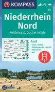 Buchcover: KOMPASS Wanderkarte 752 Niederrhein Nord, Reichswald 1:50.000