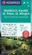 Buchcover: KOMPASS Wanderkarte 884 Waldkirch, Kandel, St.Peter, St. Märgen 1:25.000