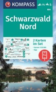 Buchcover: KOMPASS Wanderkarten-Set 886 Schwarzwald Nord (2 Karten) 1:50.000