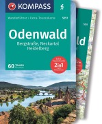 Buchcover: KOMPASS Wanderführer Odenwald, 60 Touren mit Extra-Tourenkarte