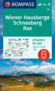 Buchcover: KOMPASS Wanderkarten-Set 228 Wiener Hausberge, Schneeberg, Rax (2 Karten) 1:25.000