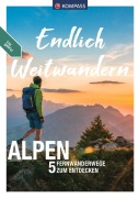 Buchcover: KOMPASS Endlich Weitwandern - Alpen (mit Alpenüberquerungen)