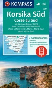 Buchcover: KOMPASS Wanderkarten-Set 2251 Korsika Süd. Mit Weitwanderweg GR20 / Corse du Sud. Avec Grande Randonnée GR20 (3 Karten) 1:50.000
