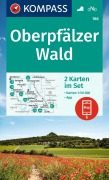Buchcover: KOMPASS Wanderkarten-Set 186 Oberpfälzer Wald (2 Karten) 1:50.000