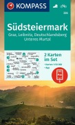 Buchcover: KOMPASS Wanderkarten-Set 226 Südsteiermark, Graz, Leibnitz, Deutschlandsberg, Unteres Murtal (2 Karten) 1:50.000