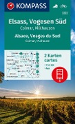 Buchcover: KOMPASS Wanderkarten-Set 2222 Elsass, Vogesen Süd, Alsace, Vosges du Sud, Colmar, Mülhausen, Mulhouse (2 Karten) 1:50.000